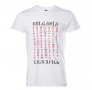 Нова детска бяла тениска с трансферен печат България - Глаголица