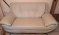 Комплект дивани 2бр и фотьойл, естествена кожа, снимка 2