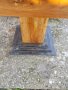 Стара маса направена от бряст, снимка 3