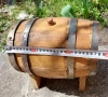 БУРЕТА със стойки: дървено буре с обръчи и стойка бъкел буренце бъчва бъчвичка, снимка 16