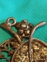 ВИНТИДЖ БРОШКА с ЛИСТА и КРИСТАЛИ ФИЛИГРАННА АРТ ДЕКО 52160, снимка 5