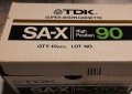 TDK SA X 90 хромни аудио касети с чисти и надписани обложки с етикети