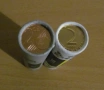 Комплект Банкови фишеци от 50 бр. по 2 стотинки и от 50 бр. по 2 евроцента- UNC, снимка 2