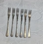 Комплект малки посребрени вилички , снимка 10