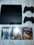 [ PS3 > 160GB PlayStation 3 Slim с 2 джойстика и 2 игри, снимка 2