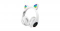 Безжични Блутут Слушалки Форма котка М2 с цветно лед оветление, снимка 5