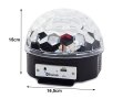LED диско топка mp3 usb bluetooth проектор, снимка 4