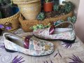 Обувки с флорални мотиви , снимка 8