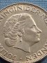 Сребърна монета 2 1/2 гулдена 1963г. Кралица Юлиана Нидерландска 29627, снимка 9