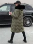 Дамско дълго ватирано зимно яке, 3цвята , снимка 13