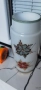  стъклена ръчно рисувана вазичка., снимка 1