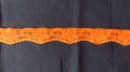 Оранжева Дантела 3,5 см - 30 метра, снимка 3