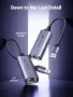 Нов UGREEN Портативен USB Ethernet адаптер за PC, Switch, Xbox, Surface Pro, снимка 3