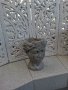 Саксия/ ваза антична цементна 18 х 15 см нова, снимка 1