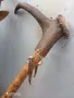 тояга, бастун, уникат, ръчна изработка,стар, старо, арт, естествен рог,made in GERMANY, HAND MADE, снимка 3