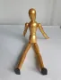 Златист, дървен , образователен манекен. , снимка 3
