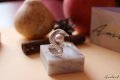 Уникален сребърен пръстен с перла - модел R025A, снимка 3