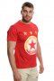 Нова мъжка тениска с дигитален печат на футболния отбор ЦСКА (CSKA) в червен цвят, снимка 5