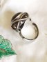 Старинен Царски Регулируем Пръстен със Зелен Камък., снимка 2