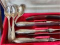 посребрени прибори от мелхиор - комплект с 36 бр.прибори, модел "Пламя", от СССР, снимка 4
