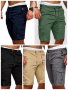 Мъжки едноцветни къси карго панталони, 5цвята - 023 , снимка 1 - Къси панталони - 40550895