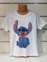 Нова бяла детска тениска с дигитален печат Стич (Stitch), снимка 3