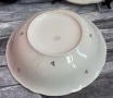 Винтидж порцеланова чиния с дръжки и купа за салата J.W. – Véritable Porcelaine, снимка 5