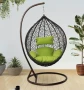 Висящ Ратанов Стол – ГОЛЯМА Градинска Люлка Водоустойчива, снимка 2