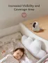 nooie Бебефон с камера, 5" екран с 10 часа батерия, 720P нощно виждане, снимка 2