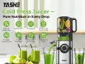 Чисто Нова Бавнопресоваща Сокоизстисквачка Cold Press Juicer YASHE (127 mm Голям Отвор)  , снимка 10