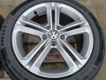 Лети джанти 17ки 5х112 VW + летни гуми 235/45/17 Continental, снимка 7
