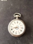 Швейцарски СРЕБЪРЕН джобен часовник 1900г. с ключе - 10 РУБИНА ПРОМОЦИЯ, снимка 16