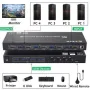 4-портов 4K60Hz HDMI USB3.0 KVM-превключвател , снимка 2