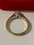 Златен дамски пръстен с Диамант/Брилянт, снимка 4