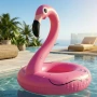 Надуваем пояс Фламинго 90 см – стабилен и стилен аксесоар за плаж и басейн, издръжлив PVC дизайн, снимка 6