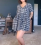 Plaid Flannel Babydoll Dress , снимка 1