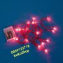 Червени LED лампички на батерии-2.20 метра/Светлинна верига/червени лампички за украса, снимка 2
