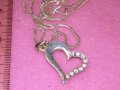ИЗЯЩНО НЕЖНО СРЕБЪРНО КОЛИЕ с РОМАНТИЧЕН СРЕБЪРЕН МЕДАЛЬОН СРЕБРО 925 с ИСКРЯЩИ ФАСЕТ ЦИРКОНИ 41847, снимка 15