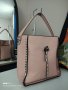Лятна дамска чанта, голям размер, в пепелно розов цвят. 26лв., снимка 8