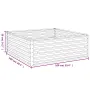 vidaXL Градинска повдигната леха 100x100x36 см кортенова стомана, снимка 7
