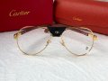 Cartier 2023 прозрачни мъжки слънчеви очила с кожа и дървени дръжки, снимка 8