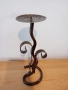 Стар свещник ковано желязо  от соца колекция, снимка 6