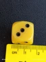 Старо бакелитово зарче от соца жълто шестранно за КОЛЕКЦИОНЕРИ 32424, снимка 4