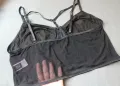 Shein XL/2XL дамско бюстие/топ с тюл и кожа, снимка 6