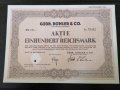 Акция за 100 райх марки | Gebr. Böhler & CO. AG | 1939г., снимка 1 - Други ценни предмети - 29139323