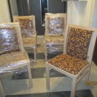 Четири нови стилни трапезни стола от масив, снимка 2 - Столове - 30743617