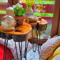Бутикова маса за кафе от солидно букови дърво съчетава функционалност и стил, снимка 6 - Маси - 42247564