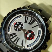 Мъжки луксозен часовник Roger Dubuis Excalibur  3 Time Zones Worldtimer, снимка 4 - Мъжки - 36762452
