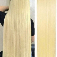 Качествена дълга коса/ цял екстеншън за по-голям обем и дължина на косата 100гр, дължина 60см, снимка 3 - Аксесоари за коса - 44750290