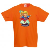 Детска тениска DC Super Girl Star Wars,Игра,Изненада,Подарък,, снимка 7 - Детски Блузи и туники - 36658374